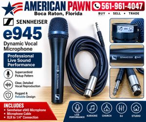 Sennheiser e945 Supercardioid Dynamic Vocal Microphone w/ Cable