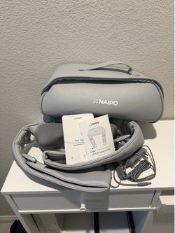 Naipo Shiatsu Back Massager, Neck Massager with Adjustable Heat and Straps, Deep
