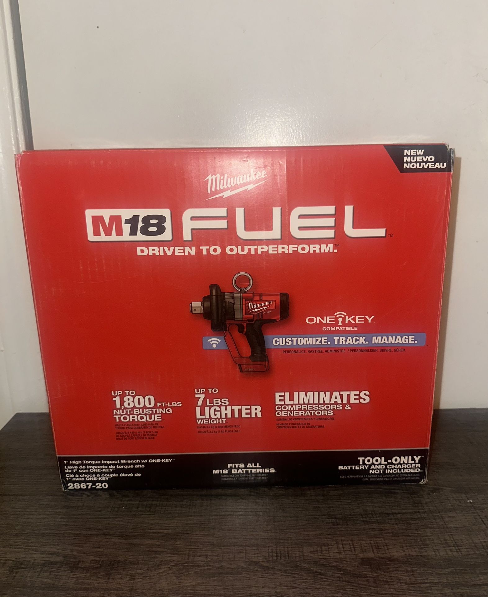 Milwaukee M18 FUEL 1" High Torque Impact Wrench w/ ONE-KEY 2867-20