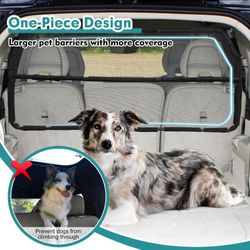 Dog Car Barrier Escape Proof 46" Wide Car Divider