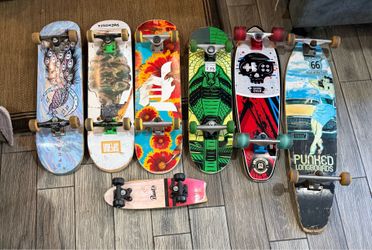 Skateborads and longboards