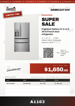 Frigidaire GRMC2273CF French Door Refrigerator