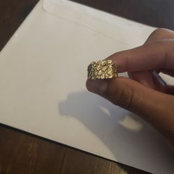 Gold Nugget Ring 10k