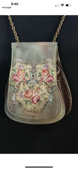 Michal Negrin   Small Pouch Bag With Long Metal Chain NWoT