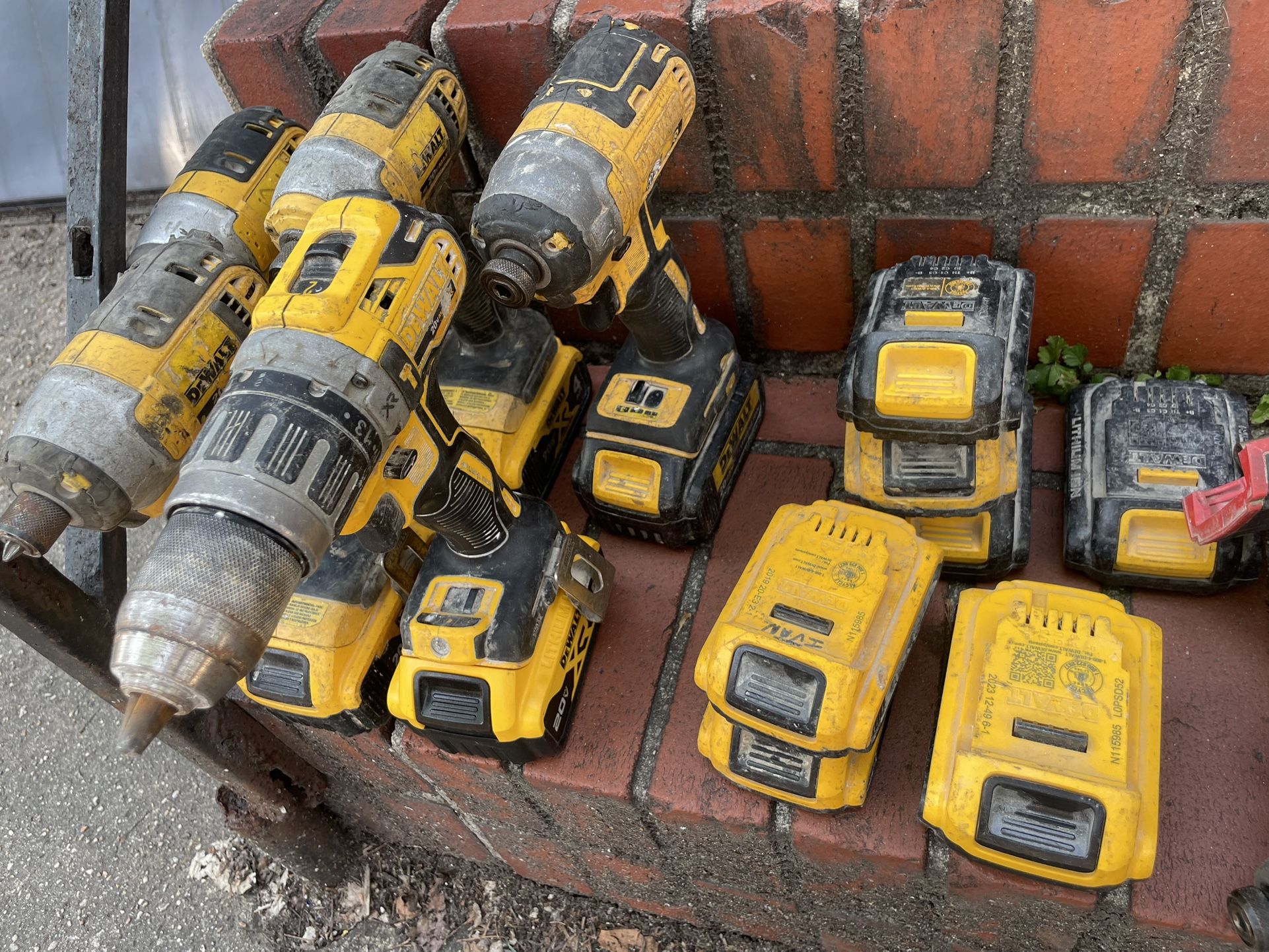 DeWalt and Milwaukee drills and impact