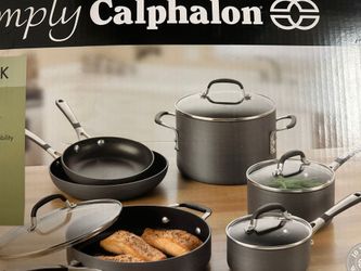 New Calphalon Set Of 10 Pots And Pans