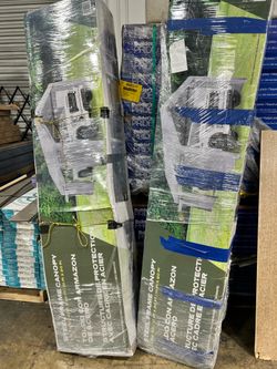 Steel frame canopy from Costco 10 ft x 20 ft