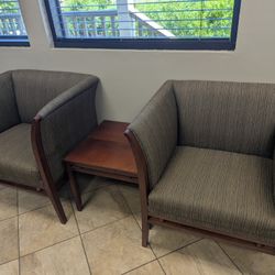 Entry Seating Set – 2 Chairs + Small Table – $20 for All