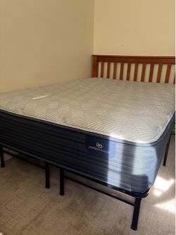 Full Size Mattress and Bed Frame - $150