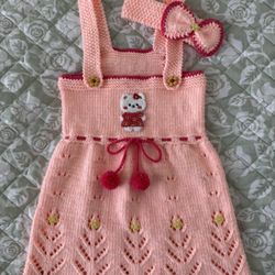New. Handmade. Sundress for a girl 12-18 months 