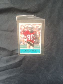 Jerry rice 1990.BCP NFL Trading Card