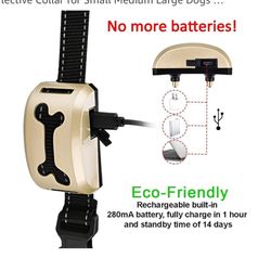 Bark, Shock, Vibrate, Beep, Electric Collar 
