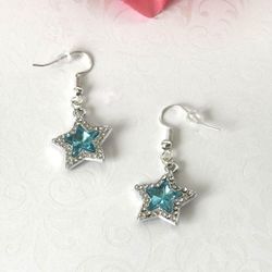 Blue Star Earrings 