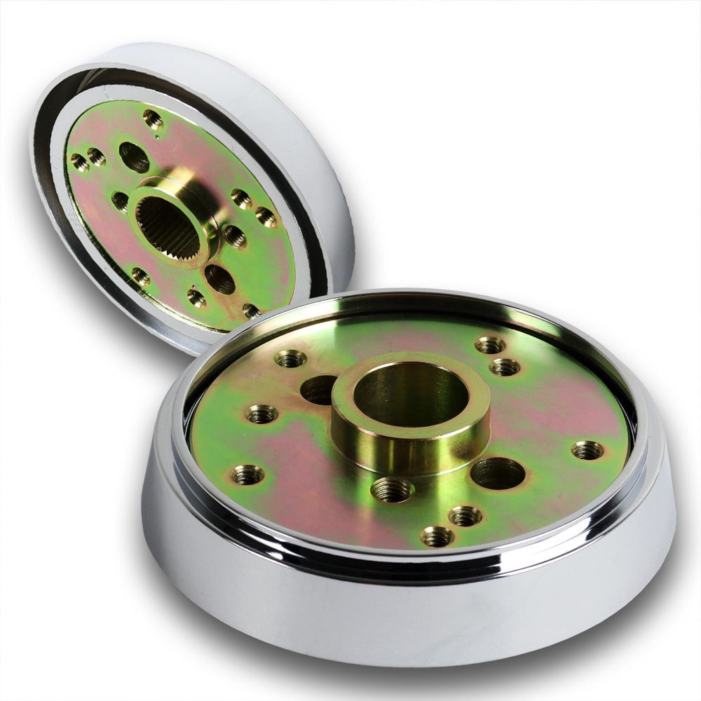 For 1986-1997 Kenworth / 86-98 Peterbilt T02 Steering Wheel 5-Hole Hub Adapter -(3-HUB-502-CH