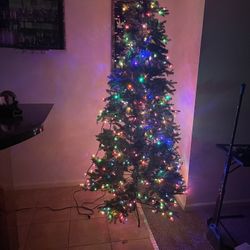 Christmas tree with Christmas decoration everything in the picture