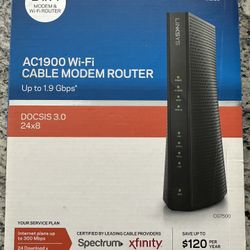 Linksys AC1900 Wi-Fi Cable Modem Router