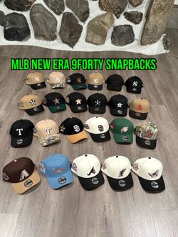 MLB new era Yankees , A’s, Braves, marlins, padres, angels, astros, orioles, giants, rangers, diamondbacks 9forty a frame and basic SnapBack hats