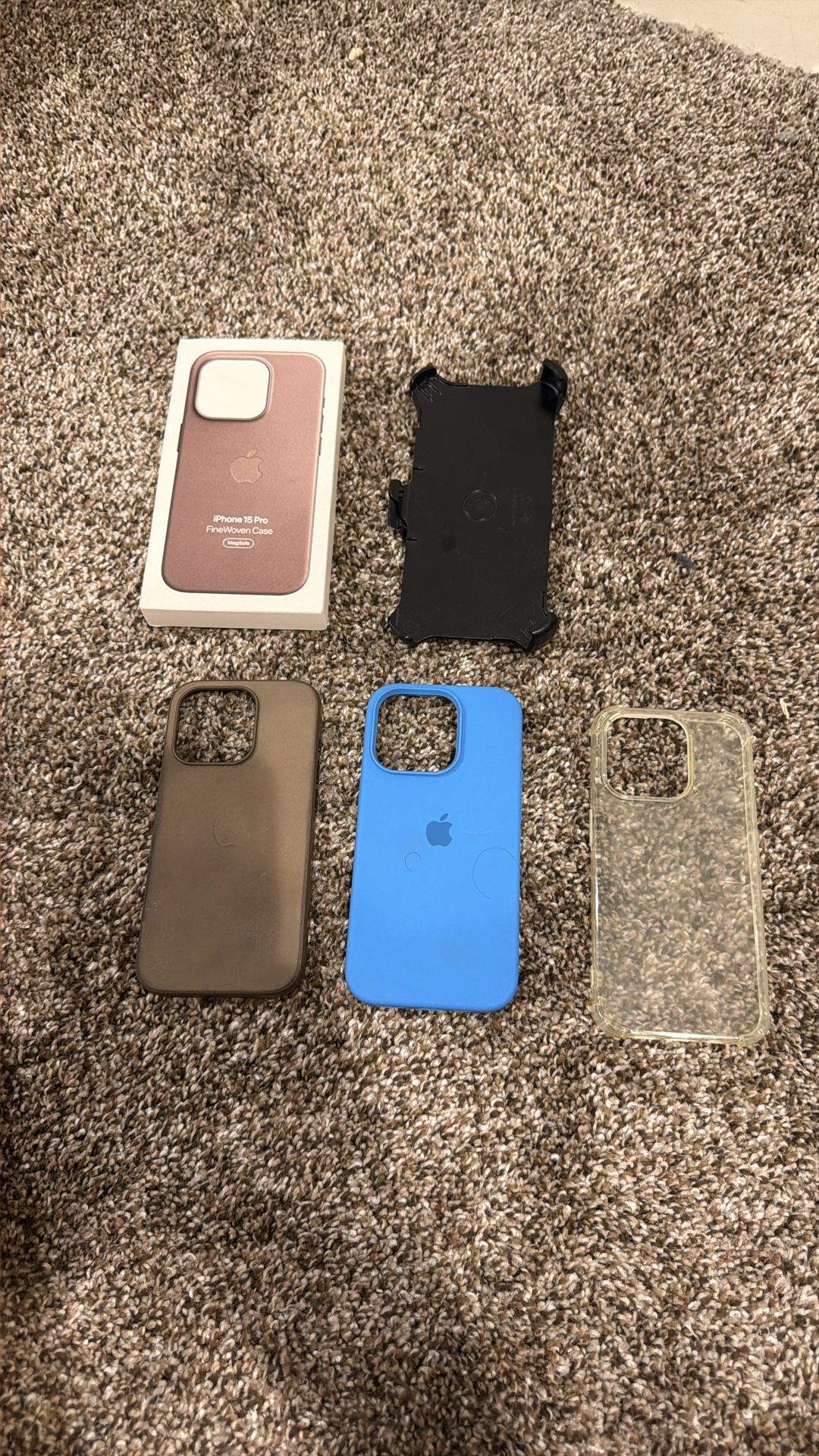 Apple 15 Pro Cases And A Clip 