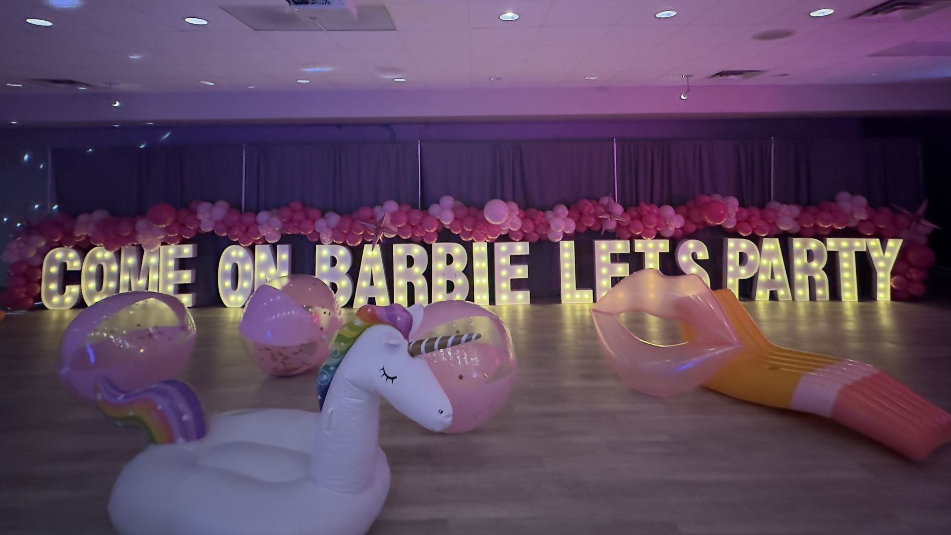 3’ light up Marquee Letters For BARBIE PARTY! 