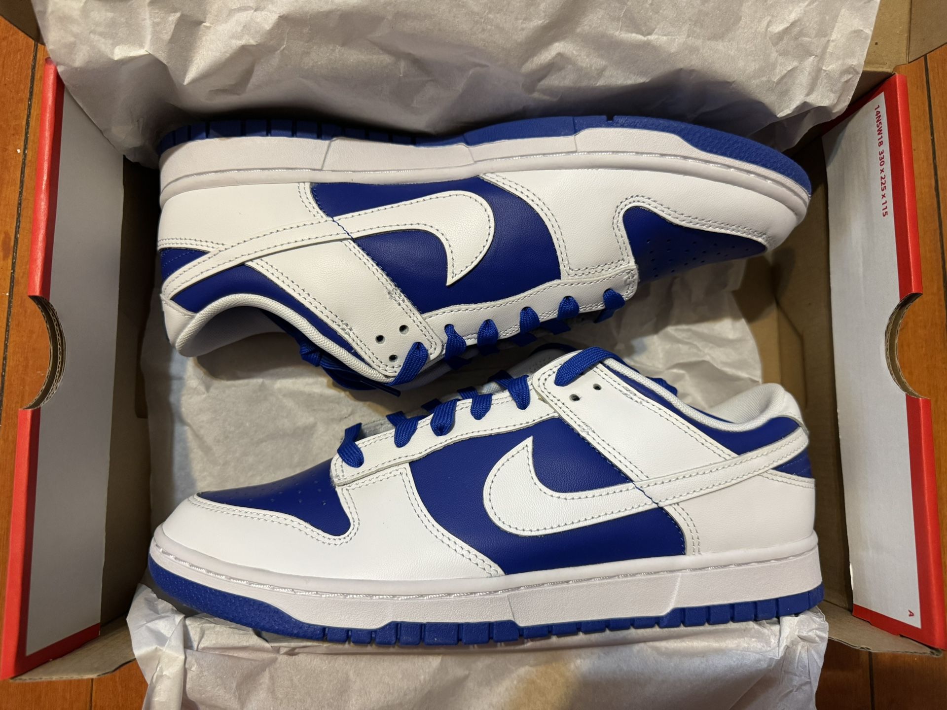 Nike Dunk Low Racer Blue size 10 New