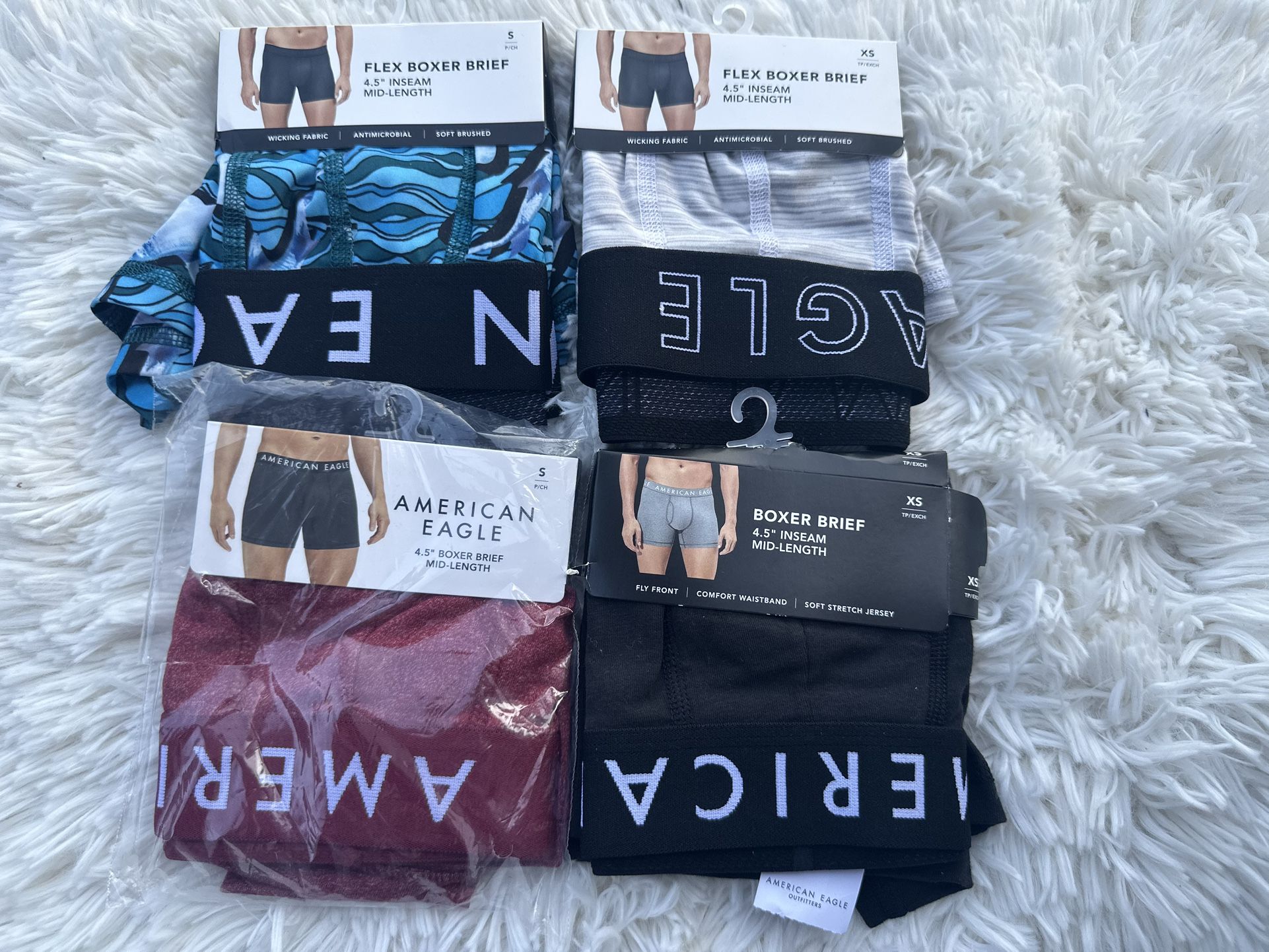 American Eagle Outfitters Boxer Briefs - Black, Blue, White, Red size XS