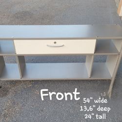 Like New Steel Bookcase With Drawer