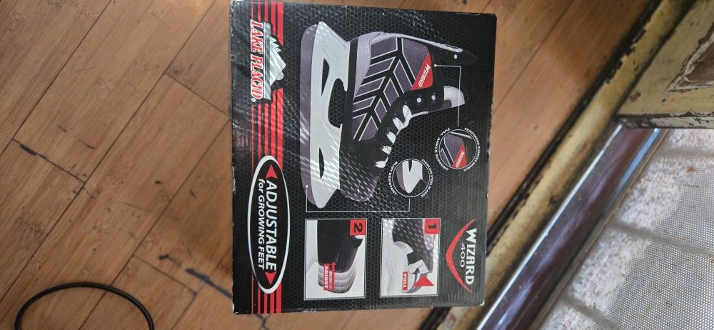 Lake Placid Wizard 400 Kids Adjustable Ice Hockey Skates