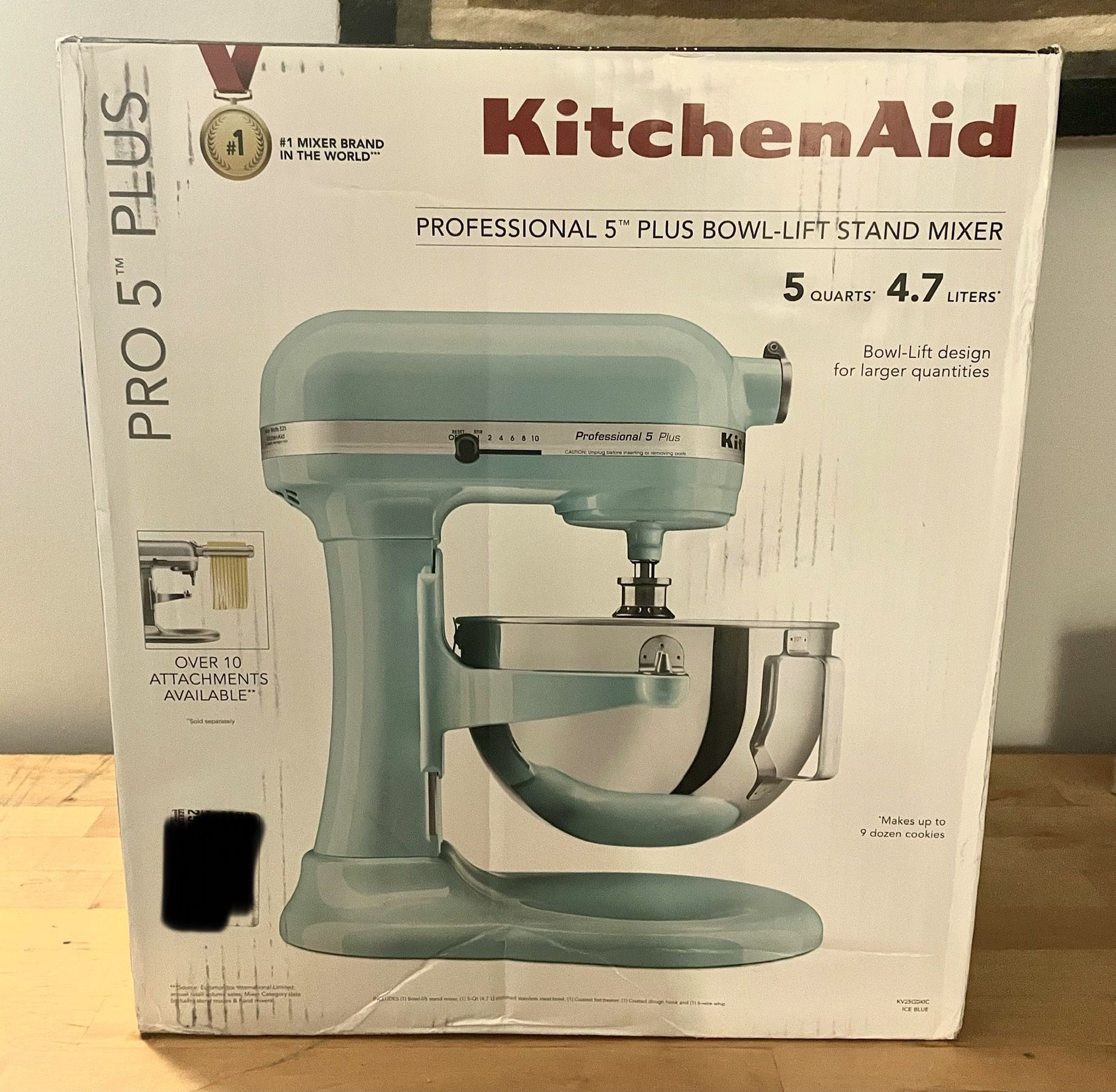 KITCHENAID PROFESSIONAL 5 PLUS 5 QUART BOWL LIFT STAND MIXER, BLUE