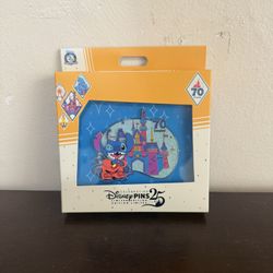 Disneyland 70th Anniversary Stitch Limited Edition Pin 3,000 PCs 