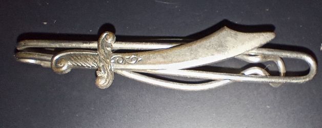 Vintage Scimitar Tie Clip Freemason Tie Bar Shriners masonic Fraternity