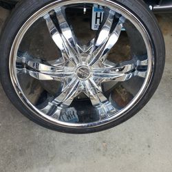 22 inch starr alloy rims Not what the exact Space pattern is 5 lug .you Can Come Check Them Out See Great Tires . Welling To Negotiate. 