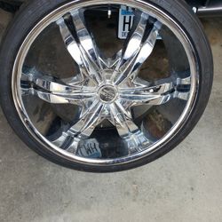 22 inch starr alloy rims Not Sure what the exact Hole  pattern is 5 lug .you Can Come Check Them Out See Great Tires .  Lmk
