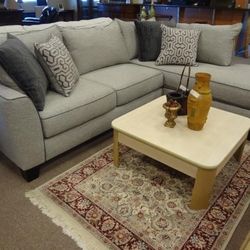 Light Gray Ashford Modern 108” 2pc Sectional Sofa with RAF Chaise by Rooms To Go