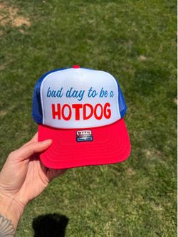 Bad day to be a hotdog trucker hat