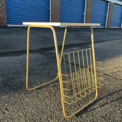 Side Table With Magazine Rack