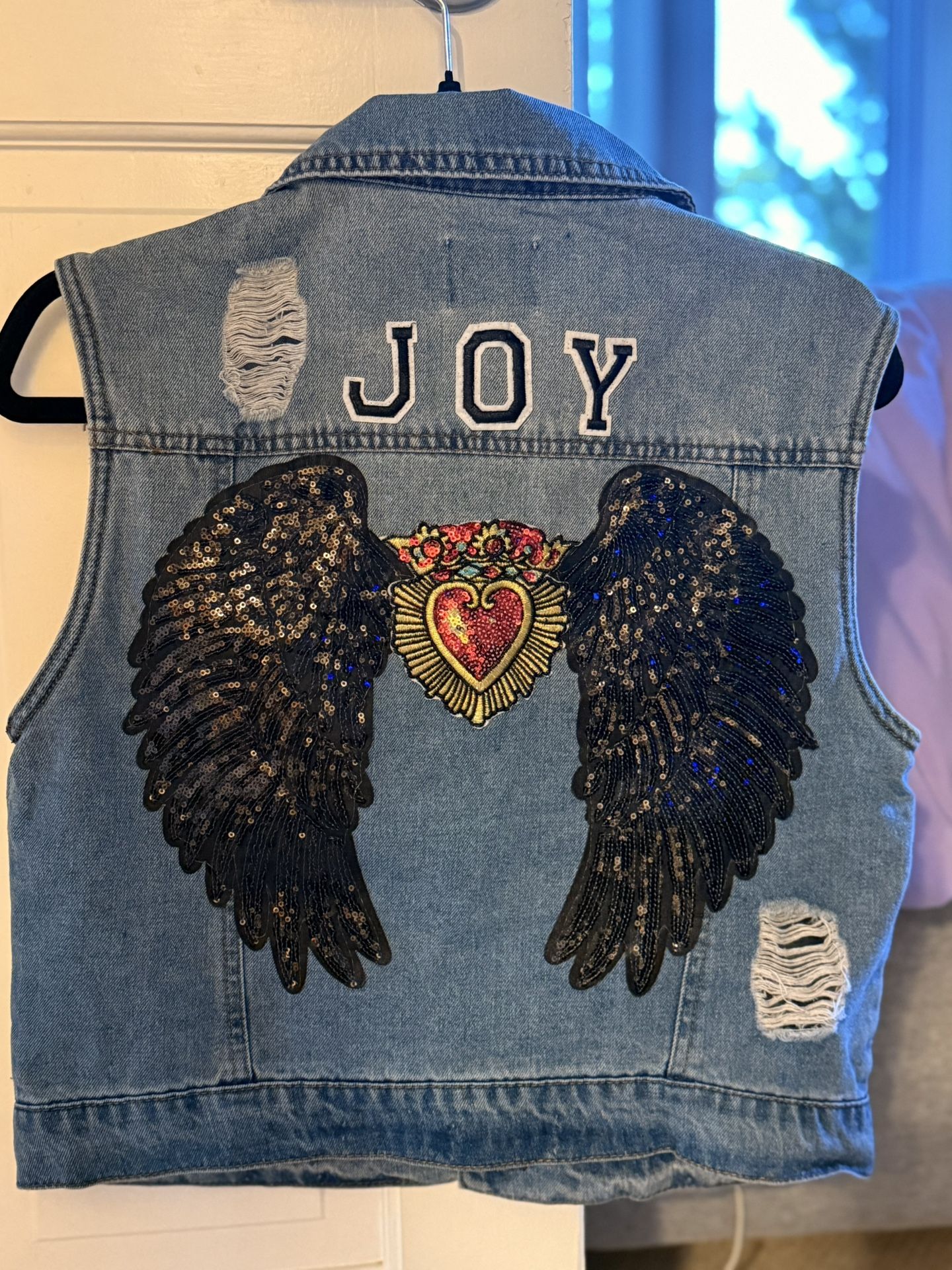 New Handmade Embroidered Denim Jacket. Exclusive Designs