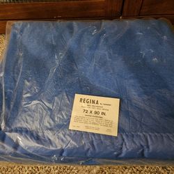 Regina By Cannon 72x90 In Blue Blanket