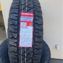 New Tires 275/60R20 Americus Rugged A/ TR Tires For Sale, WE FINANCE