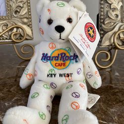 Hard Rock Cafe Collectible PEACE Teddy Bear
