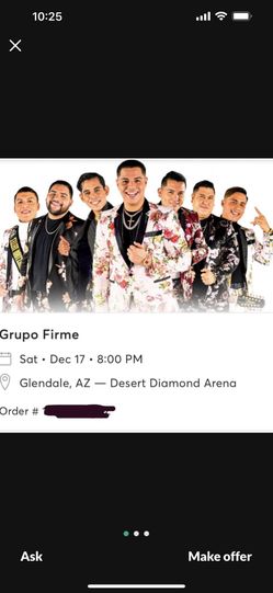 5 Tickes Para Grupo Firme