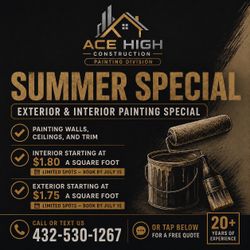Paint interior and exterior