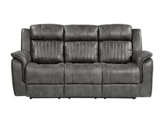 Centeroak Brown Double Reclining Sofa