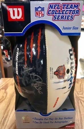 Mark Bradley #16 Signed Chicago Bears Wilson Football
