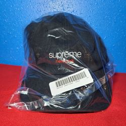 Supreme Classic Logo 6 Panel DS* Black