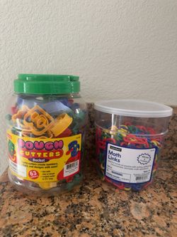 Abc Dough Cutters & Math Links – $15 for both