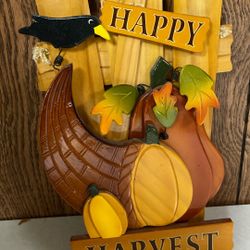 Happy Harvest Fall Decor Wall Hanging 