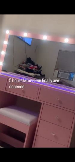 Pink Vanity