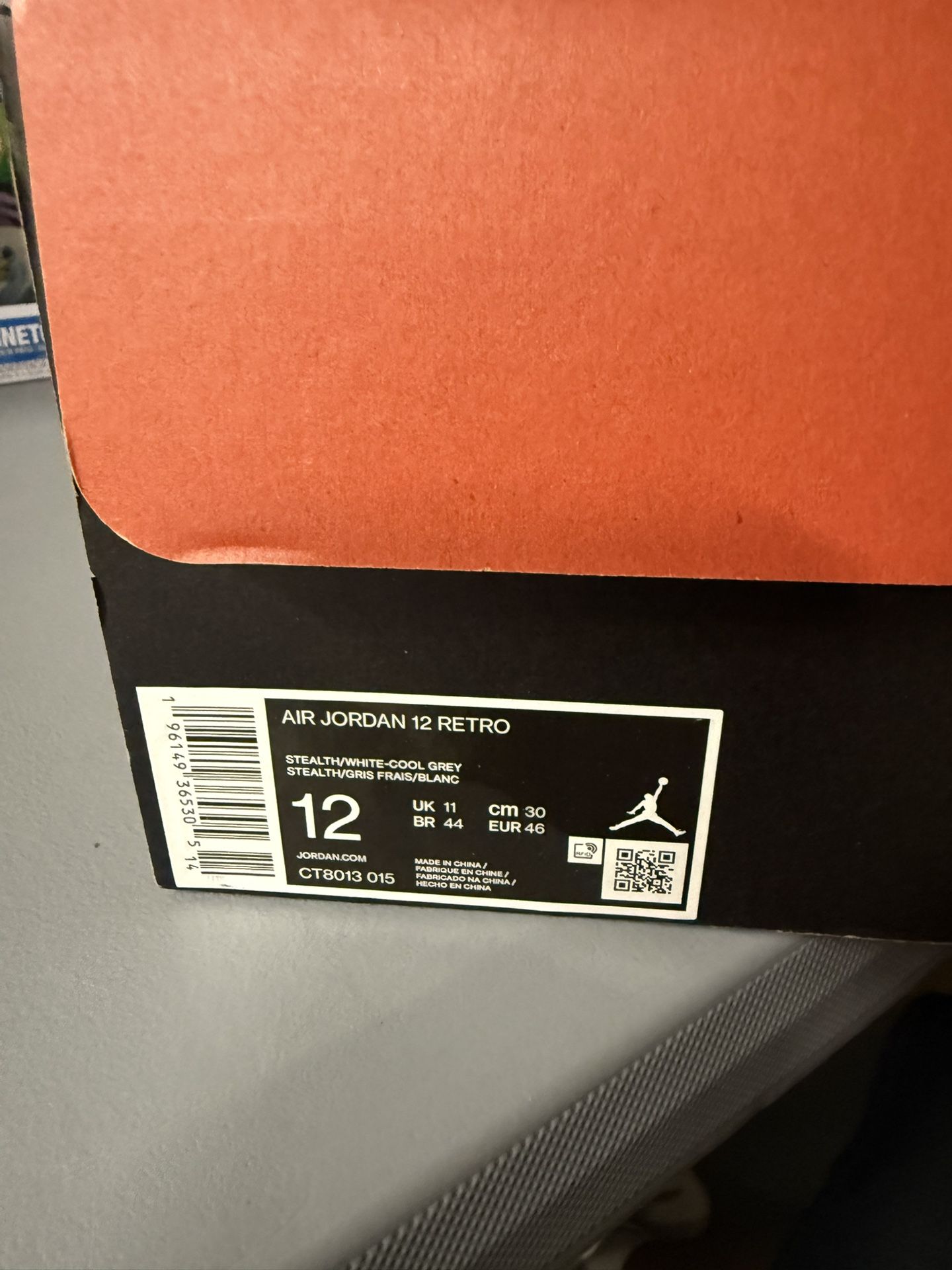 Jordan 12 Retro Stealth