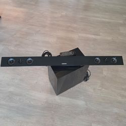 Samsung HW-F450/ZA PS-WF450 2.1ch Bluetooth Soundbar w/ Wireless Sub, Black