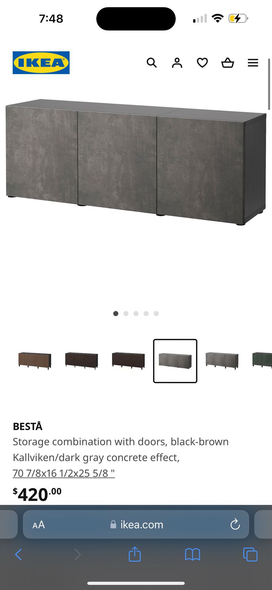 gray and black credenza/tv stand/storage